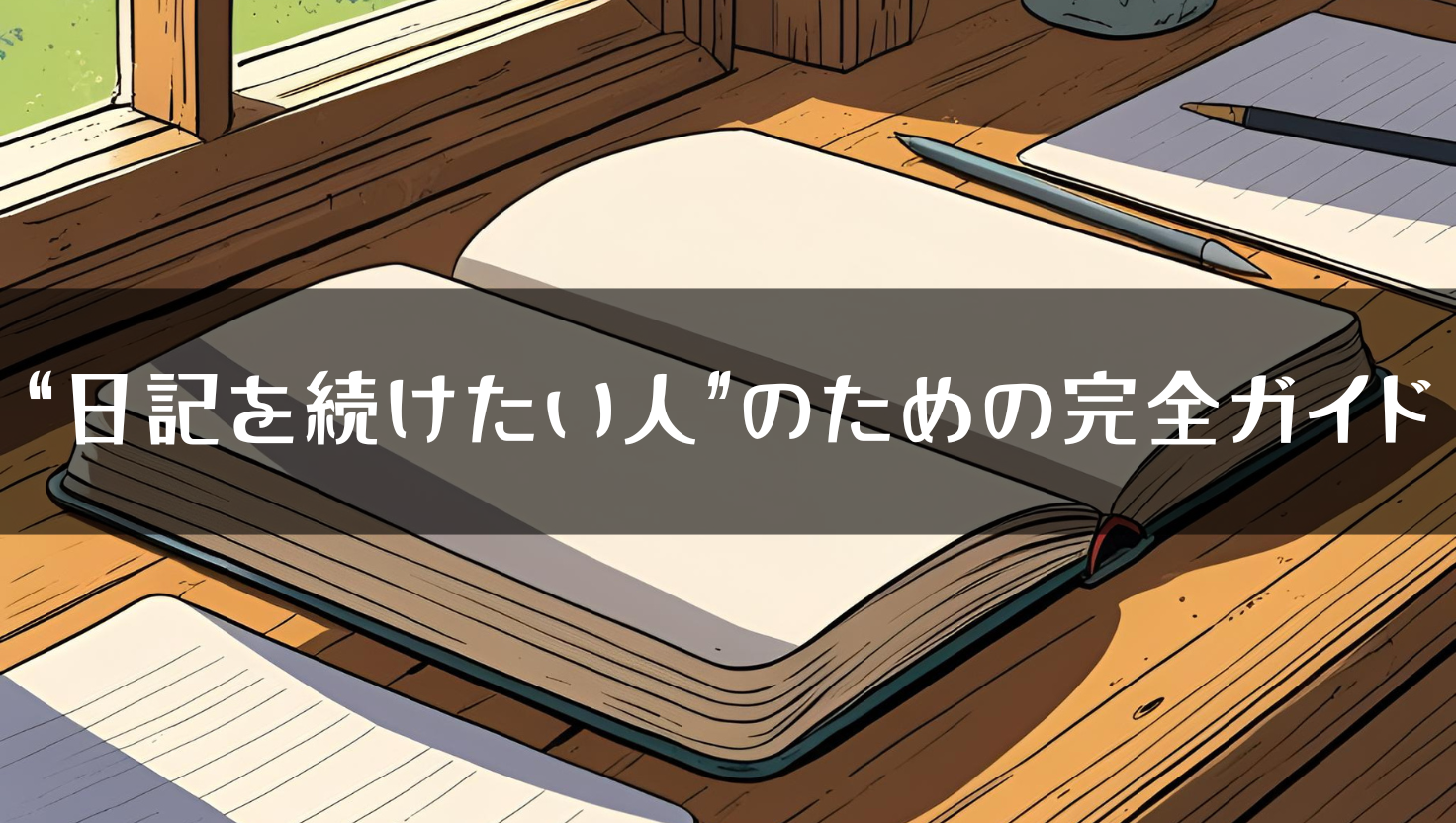 “日記を続けたい人”のための完全ガイド｜ゆるく、でも続ける